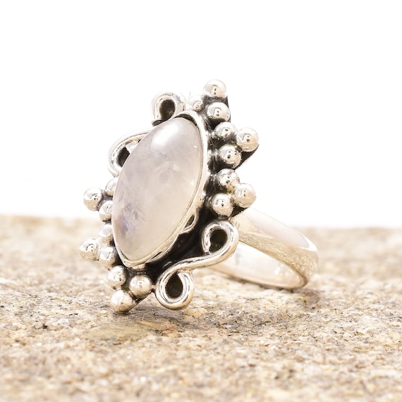 Etsy moonstone deals ring