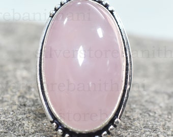 Peruvian Opal Sterling Silver Ring - Handmade Gemstone Band