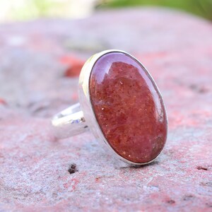 Beautiful Natural SunStone Ring 925 Sterling Silver Ring, Handmade Ring, Beautiful Ring, Etsy Ring, Gamestone Ring