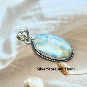 Natural Scheelite Silver Pendant 925 Sterling Silver Scheelite Gemstone Pendant Silver Jewelry Designer Scheelite Pendant Gifts For Her