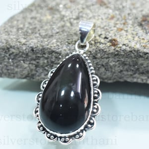 Natural Rainbow Obsidian Pendant, 925 Sterling Silver Pendant, Stone Pendant, Genuine Stone, Bohemian Pretty Pendant, ,Gift Pendant
