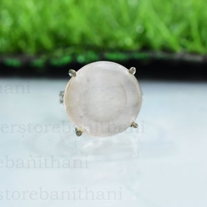 Selenite  Ring, 925 Sterling Silver Ring, Handmade Ring, Beautiful Ring, Etsy Ring, Gamestone Ring ,Wedding Ring