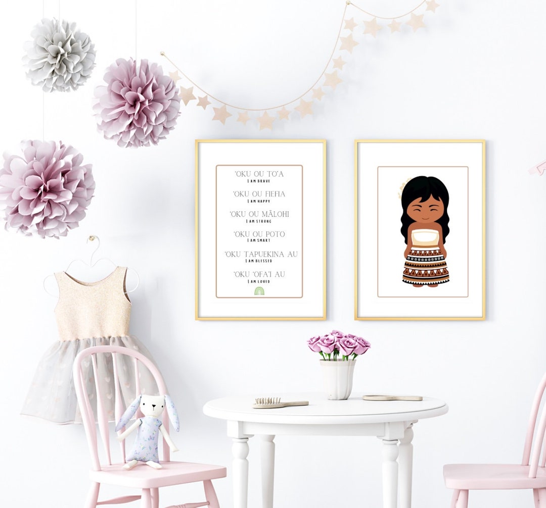 DIGITAL Tongan Affirmations & Tongan Girl Poster - Etsy