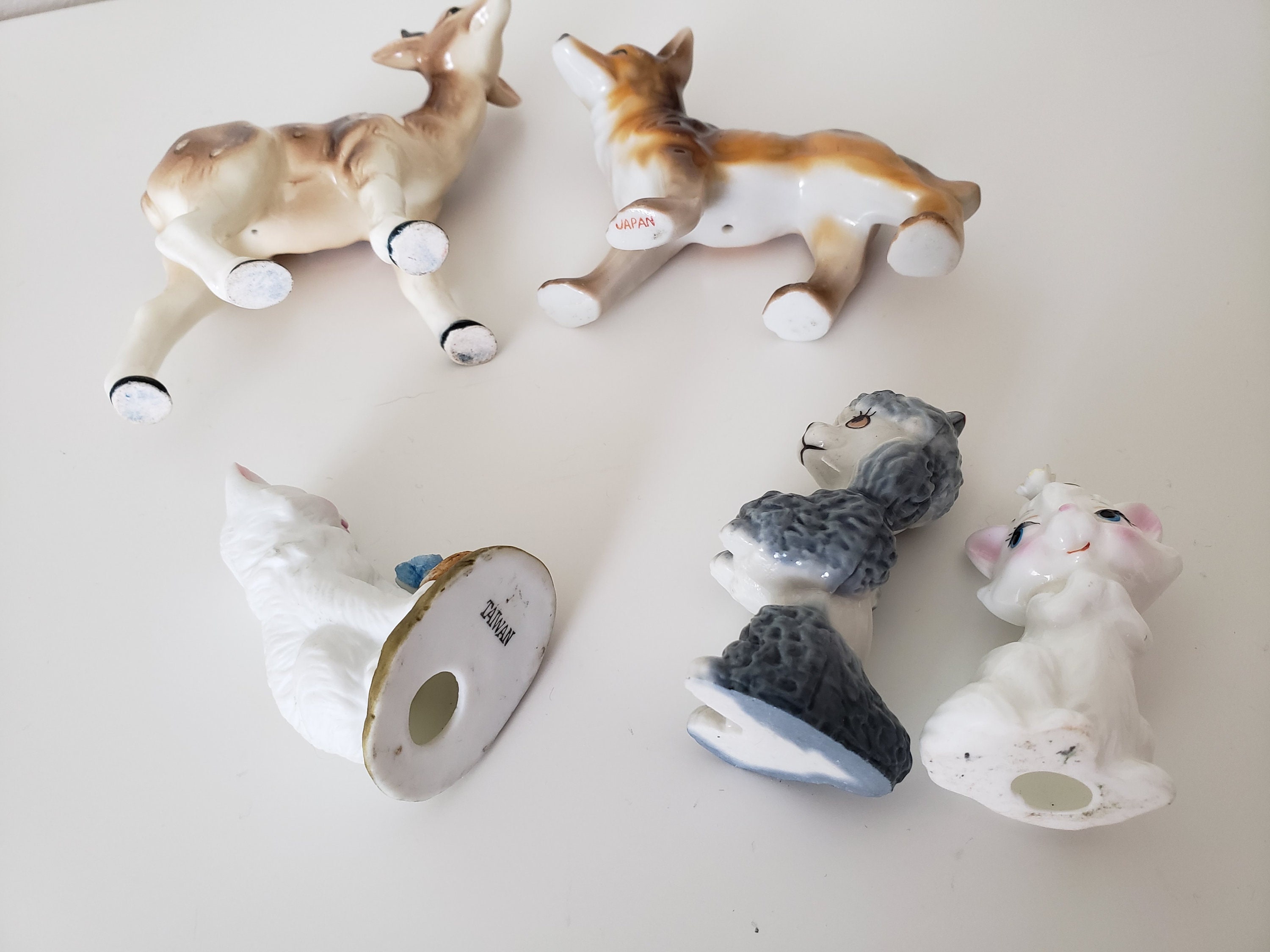 Set of 5 Vintage Miniature Figurines. Etsy