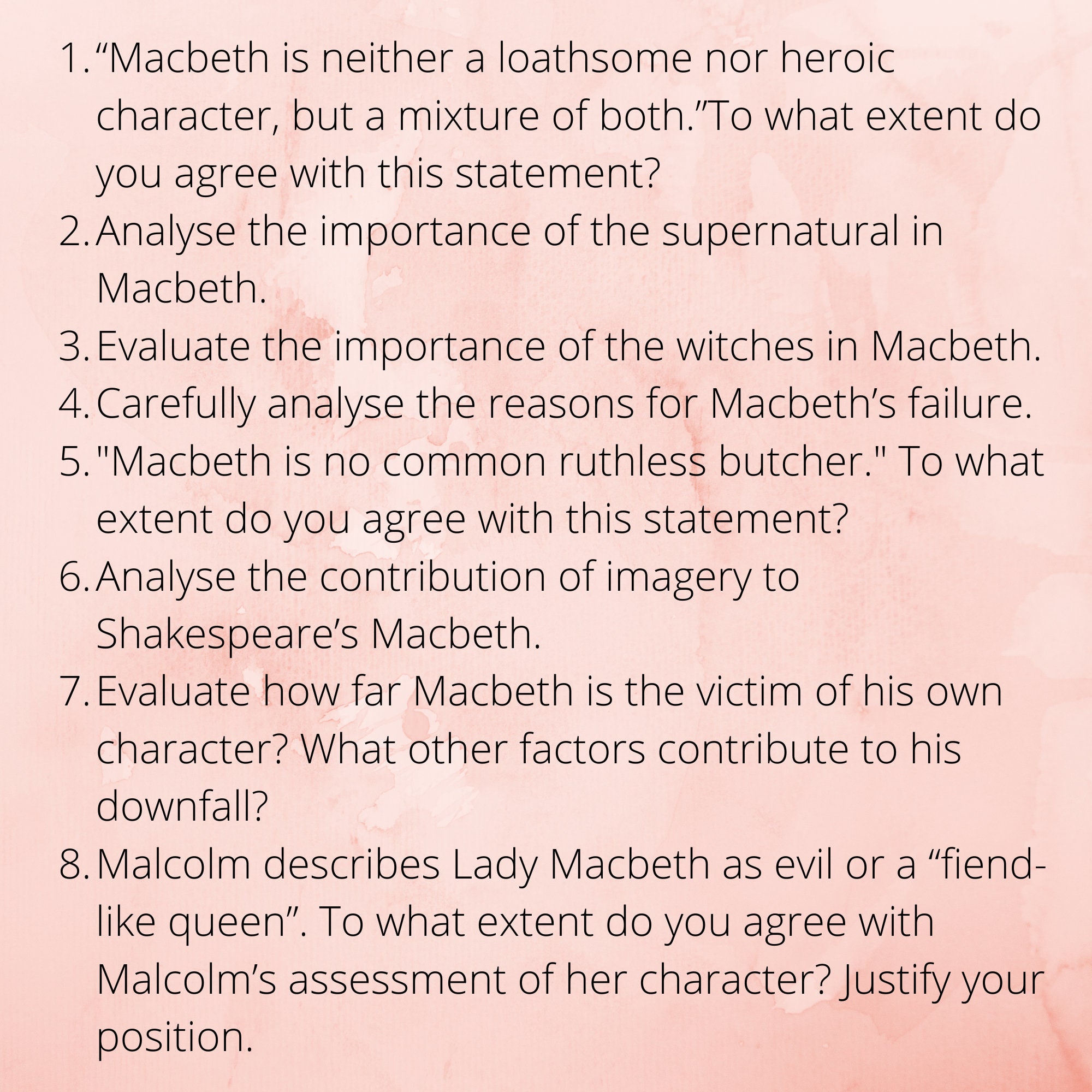 Macbeth character essay image