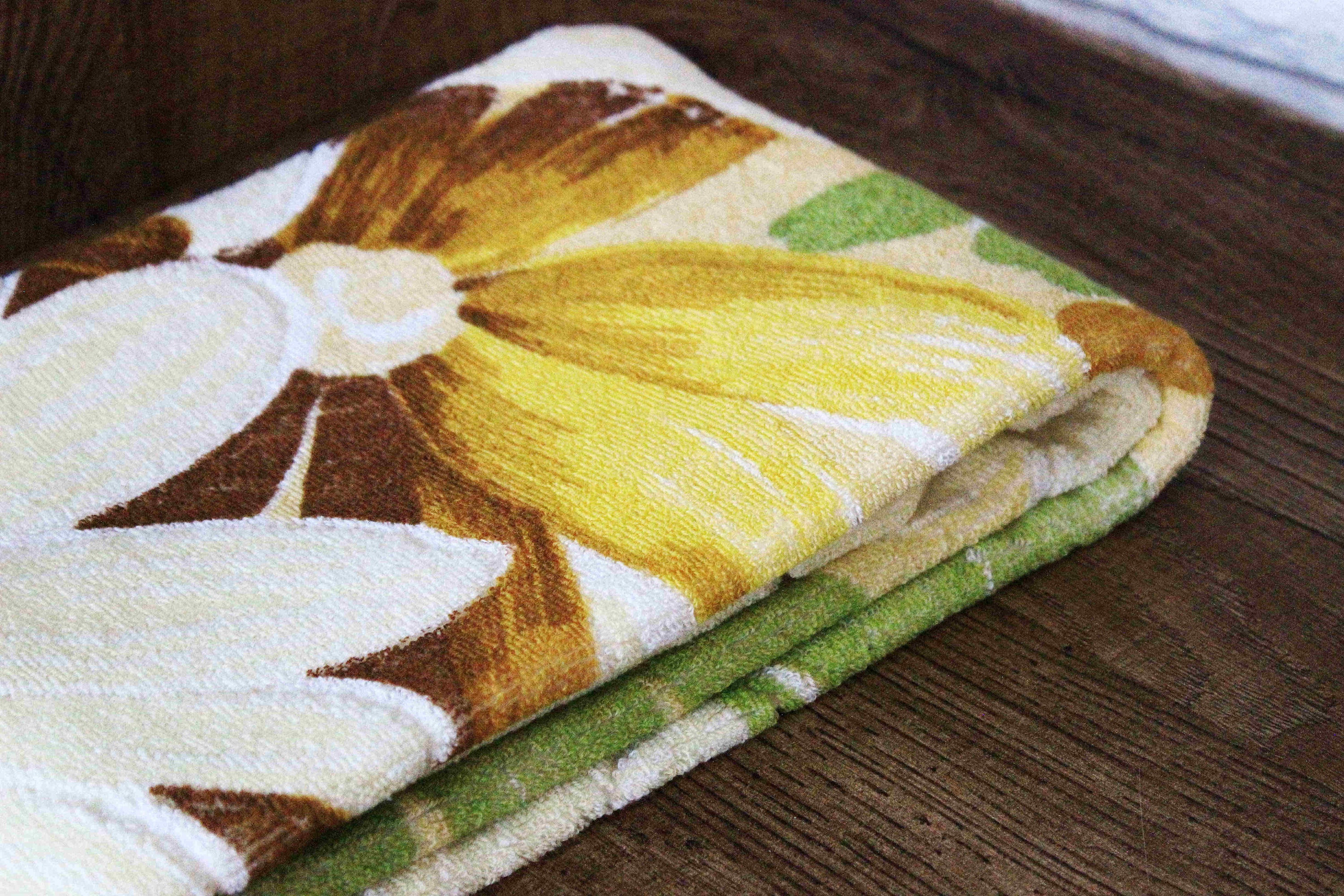 Vintage Bath Towel Cotton Towel Vintage Towel Vintage Etsy