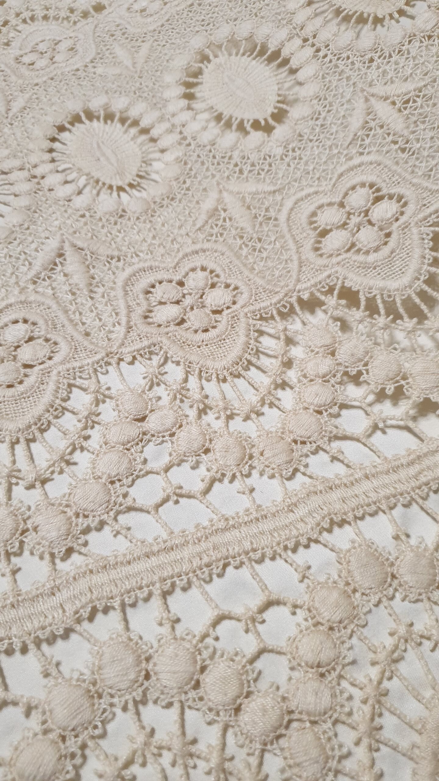Macrame Bedspread, Cotton Bedspread, Spring Bedspread, Vintage Blanket, White Bedspread