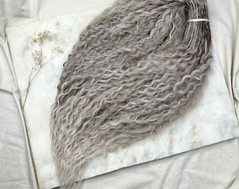 Ombre Blonde Curly DE Dreadlocks, Gray Blond, Boho Viking Hairstyle