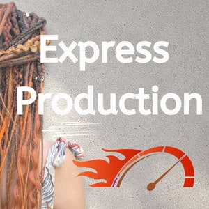 Express Production ADD ON, Quick dreadlocks making, Fast-track creation dreads set