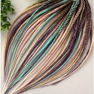Soft Ombre dreadlocks extension, dreads set, Synthetic dreadlocks set, DE dreads SET, crochet dreadlocks, double ended dreads, 23 In