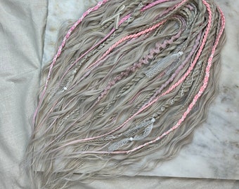 Blonde Curly Synthetic Dreads, Loose Wave Festival Dreads Extensions