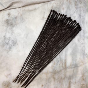 Brown Crochet Synthetic SE Dreads, Partial Installation, Viking Boho Style - Temporary Hair Extensions for Effortless, Unique Look, 23 inch