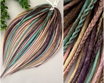 Weiche Ombre Dreadlocks, Dreadlocks Set, Synthetische Dreadlocks, DE & SE Dreads, gehäkelte Dreadlocks, doppelendige Dreads, 58 cm