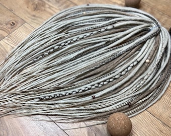 Blond Viking Synthetic Dreadlocks Extension Set, Crochet DE Dreads, 22 In