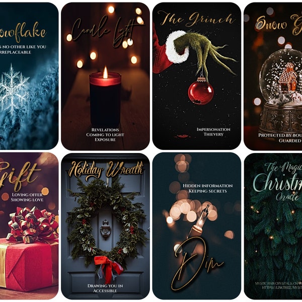 CHRISTMAS DECK- the magic of Christmas oracle- mystical- holiday tarot -Love, spiritual, career, life, general reading