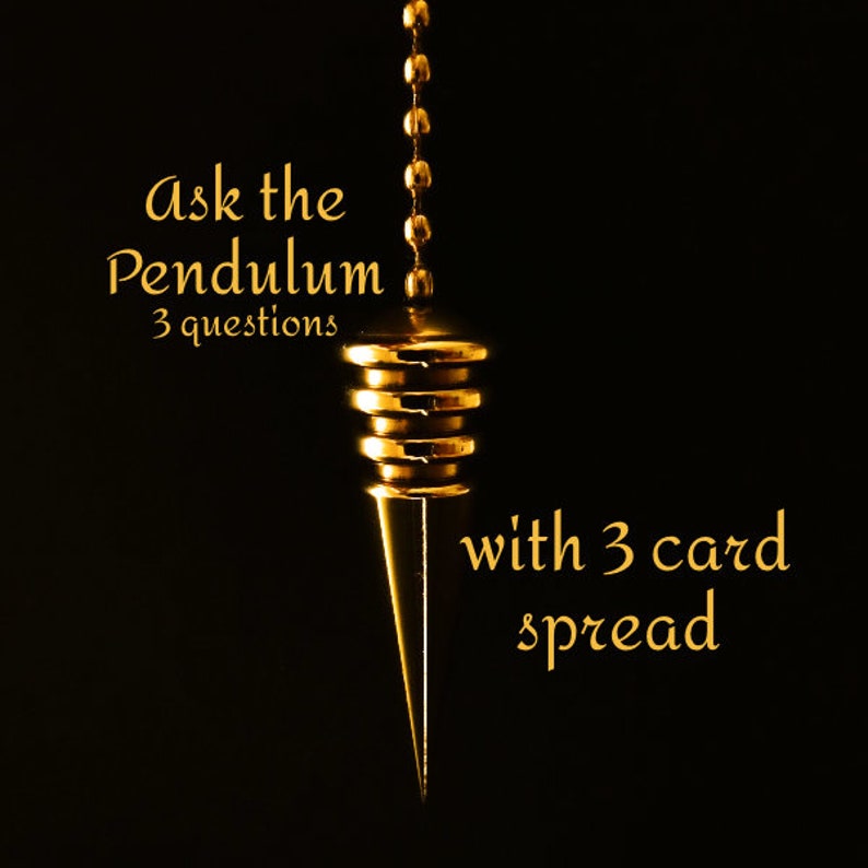 3CARDS 3 YES or NO pendulum questions Etsy