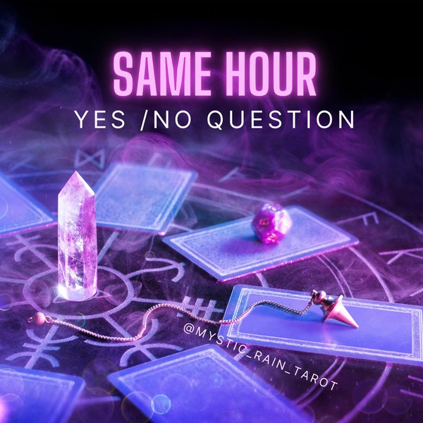 SAME HOUR reading or Same day reading. Psychic Reading, Yes or No Questions, intuitive reading, Pendulum Reading,  Accurate Psychic Reading