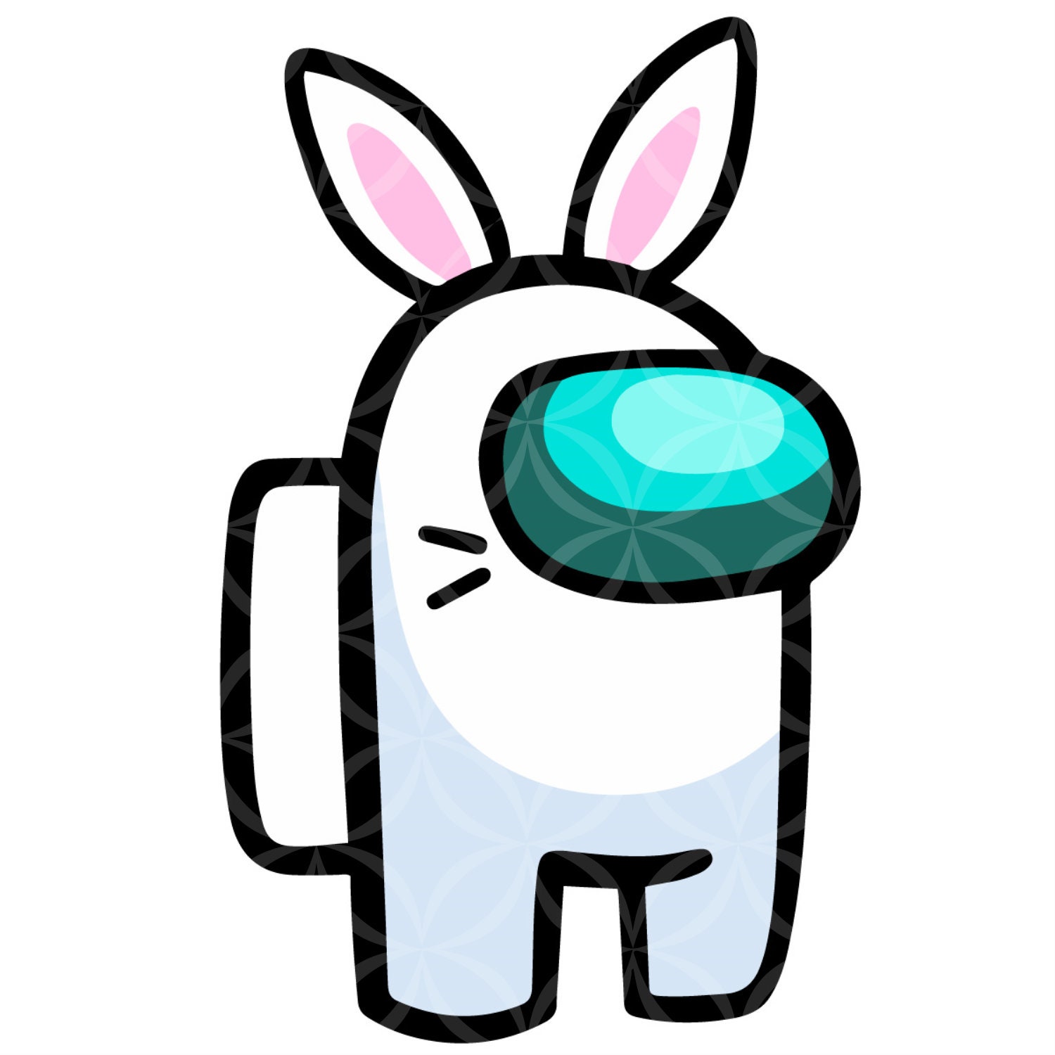 Download Among Us Character Easter Bunny Costume Easter Day Svg ...