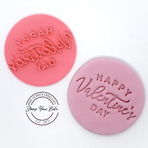 Happy Valentine's day embosser stamp (cookie cutter)