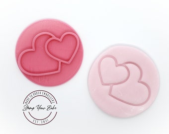 Hearts embosser stamp (cookie cutter)