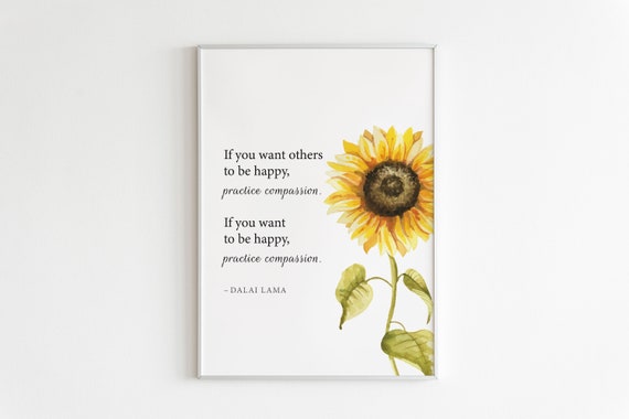 Impression De Tournesol Citation De Tournesol Citations De Etsy France