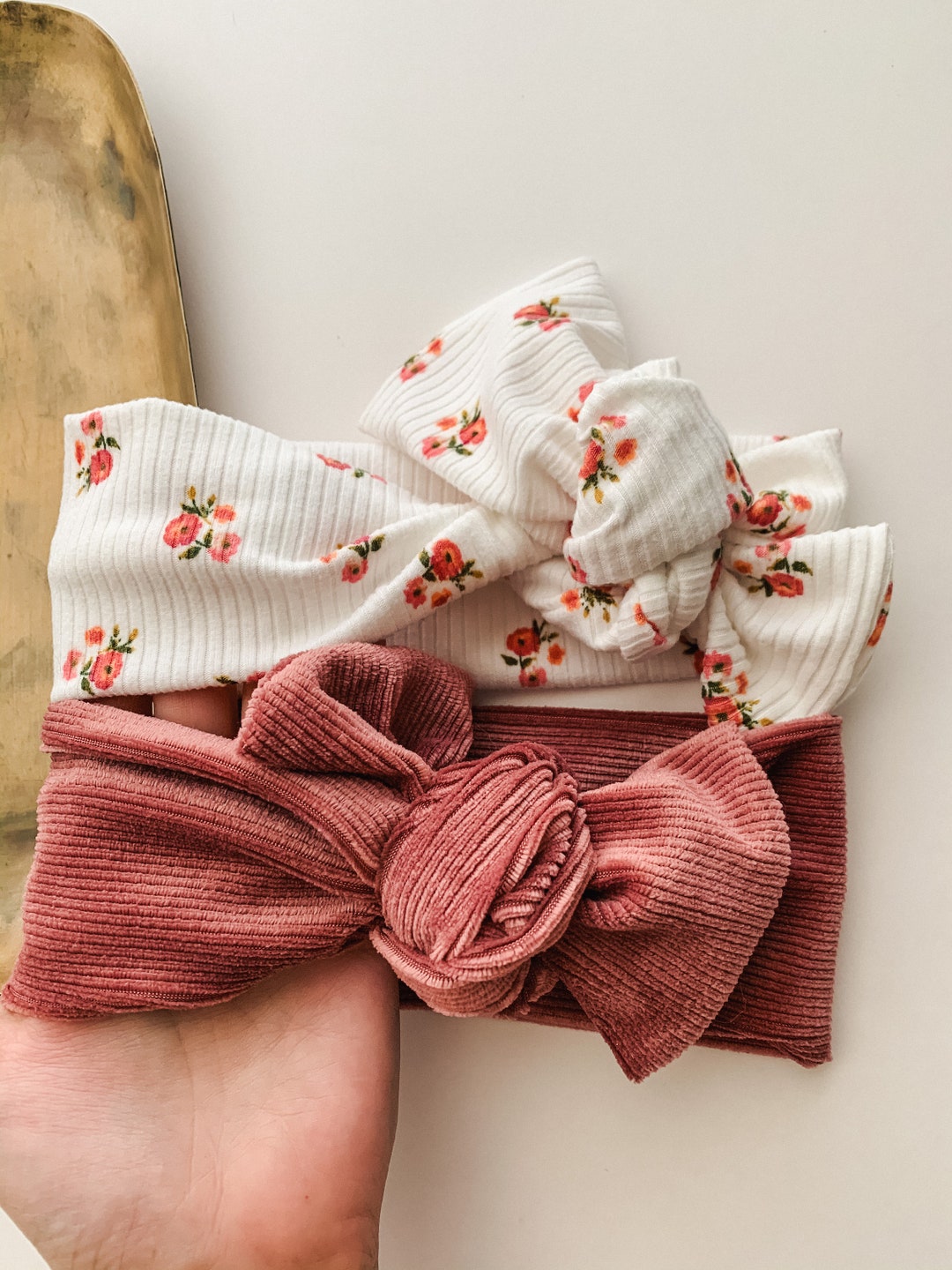 Ribbed Knit Tie on Head Wraps Etsy