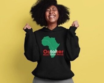 Black History Month-hoodie: 100% katoen empowermentcadeau