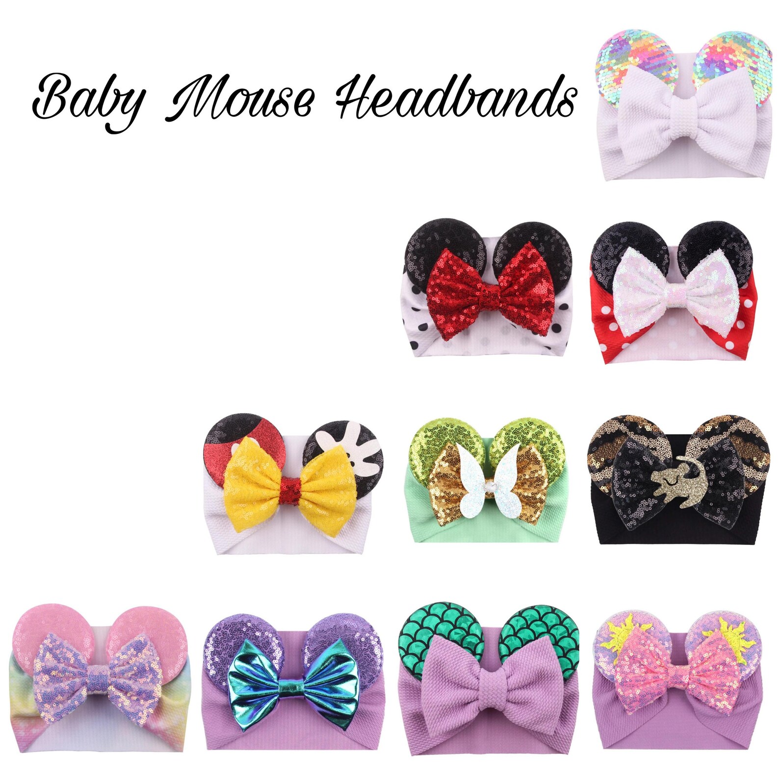 Minnie Mouse Ears Disney Ears Baby Minnie Mouse Ears Minnie Etsy