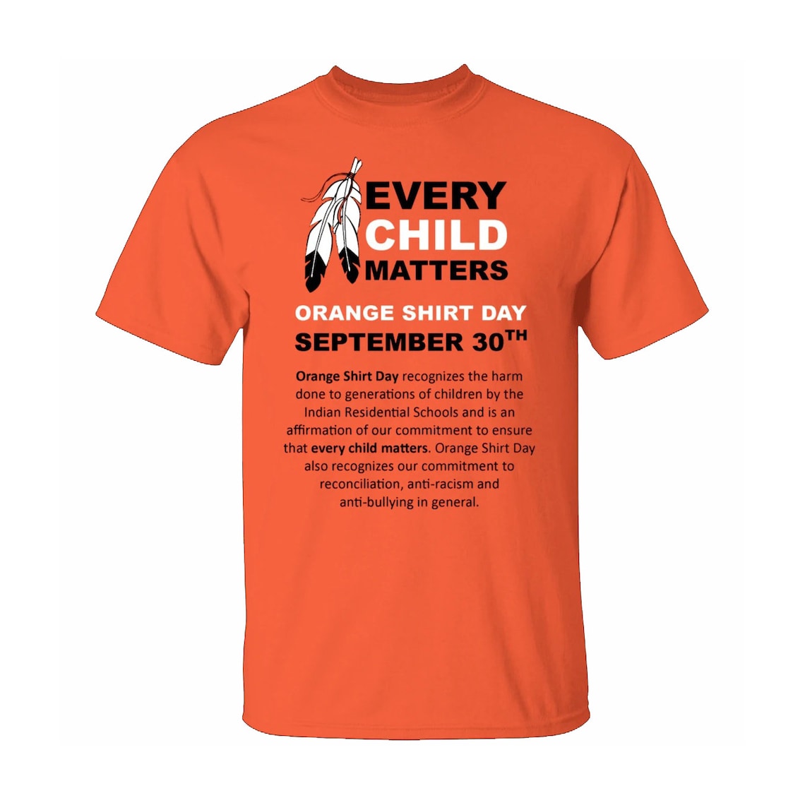 Every Child Matters Orange Shirt Day For Sale Honouring Etsy