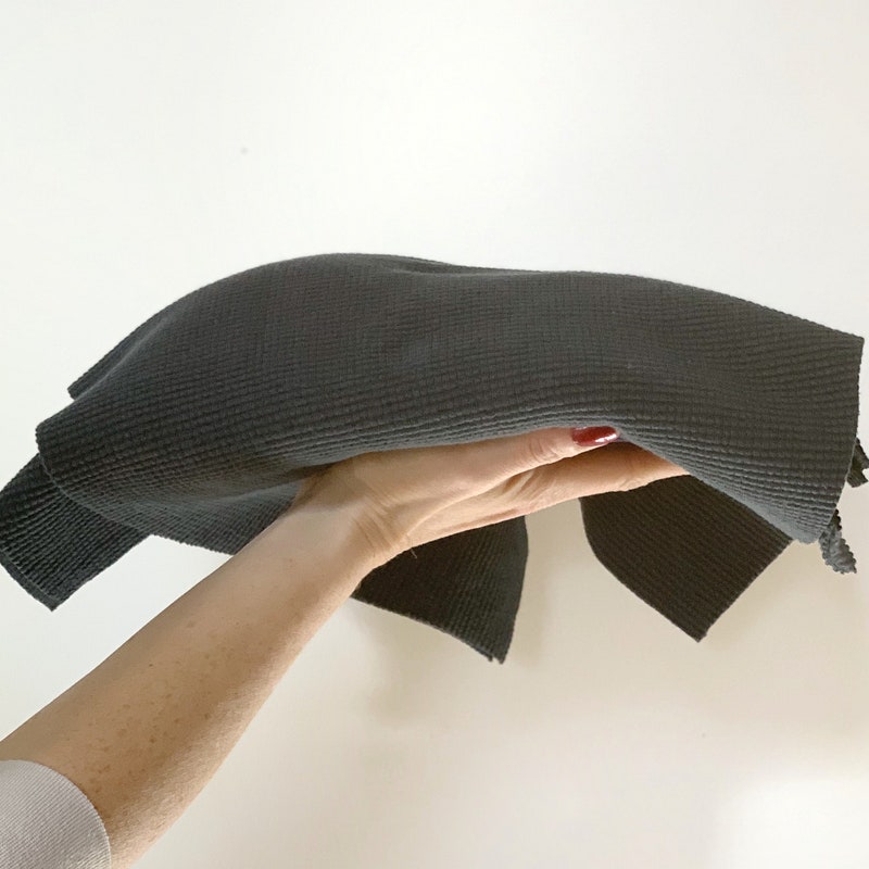 Organic Waffle Knit Fabric Etsy