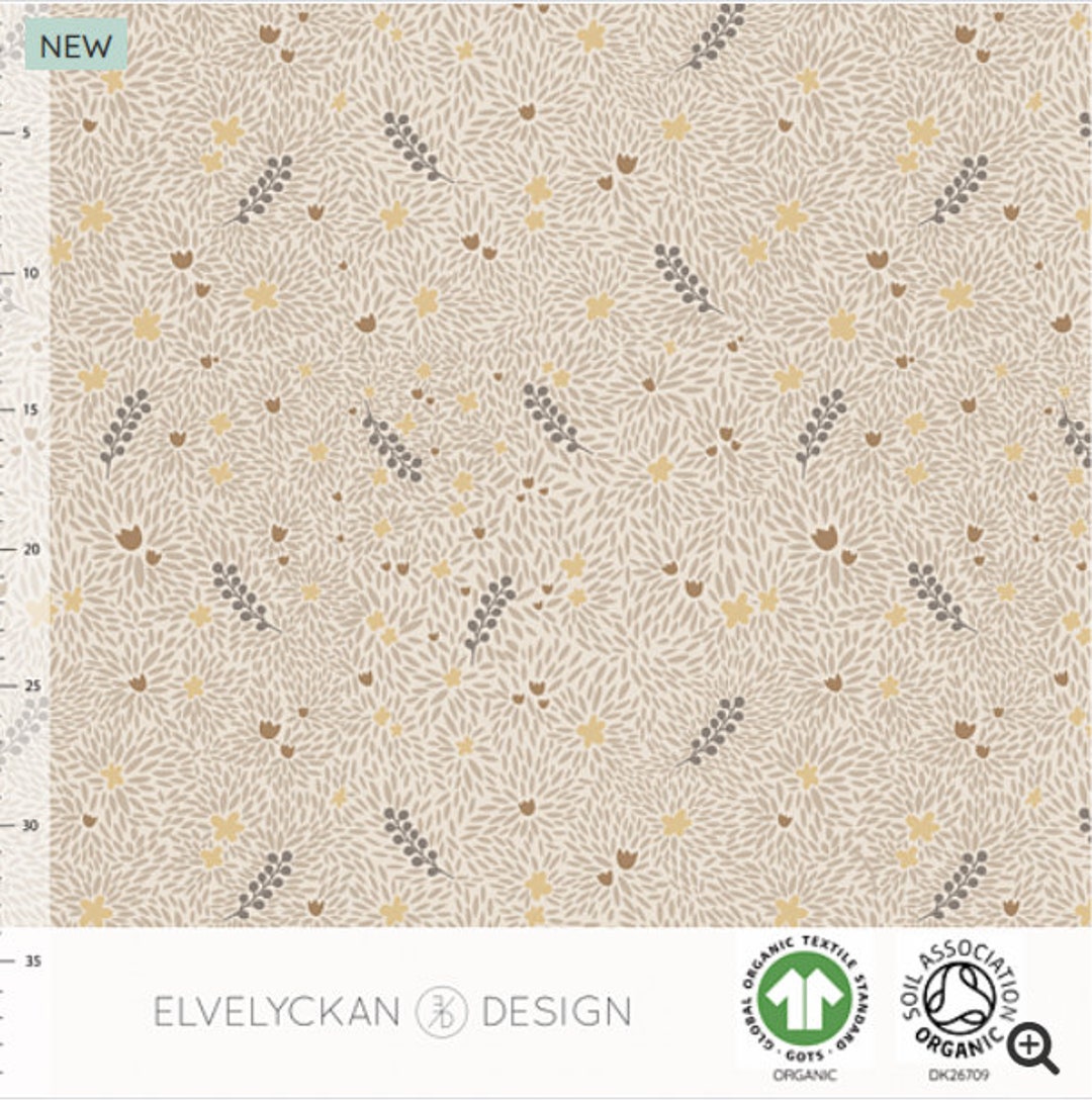 Organic Ribbing Pattern Organic Blossom Ribbed Knit Fabric, Elvelyckan Designs, Ribbing for ...