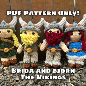 Viking Crochet Pattern, Intermediate Crochet Pattern, Crochet Pattern Amigurumi, Crochet Patterns, Amigurumi Patterns