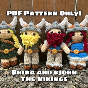 Viking Crochet Pattern, Intermediate Crochet Pattern, Crochet Pattern Amigurumi, Crochet Patterns, Amigurumi Patterns