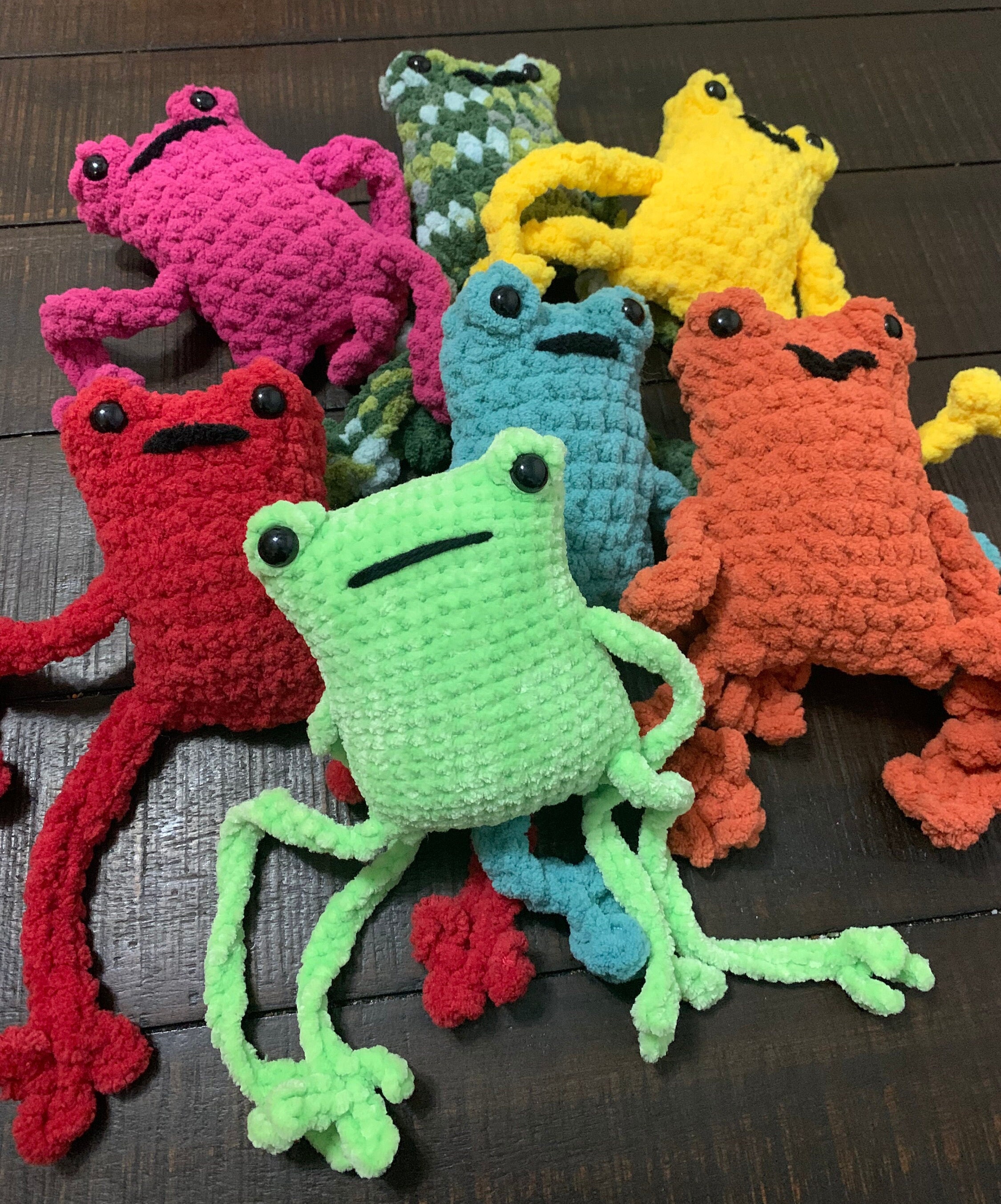 Frog Plush Frog Plushie Leggy Frog Frog Plush Toy Froggy Etsy