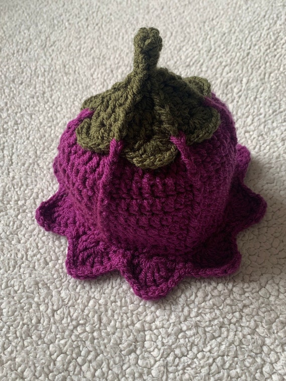 Purple Flower Fairy Hat, Size 0-3 Months, Flower Fairy Hat, Baby Flower  Hat, Baby Fairy Hat, Baby Flower Bucket Hat, Baby Tulip Hat