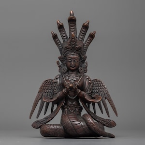 Nag Kanya Sacred Tibetan Goddess Statue | Bodhisattva Shrine Decor Divine Protector | Meditation, Altar, Yoga Decor | Female Dharma Buddha