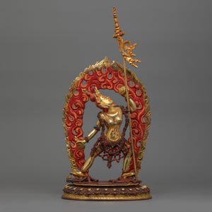 Vajrayogini Copper Goddess Statue | Exquisitely Handcrafted Nepali Buddhist Artwork for Meditation, Spiritual Awakening and Shrine Decor