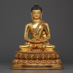 Ruler of Sukhavati Amitabha Buddha Statue | Statue for Peace and Meditation | Buddha of Pure Land | Embodiment of the speech | Tibetan Art
