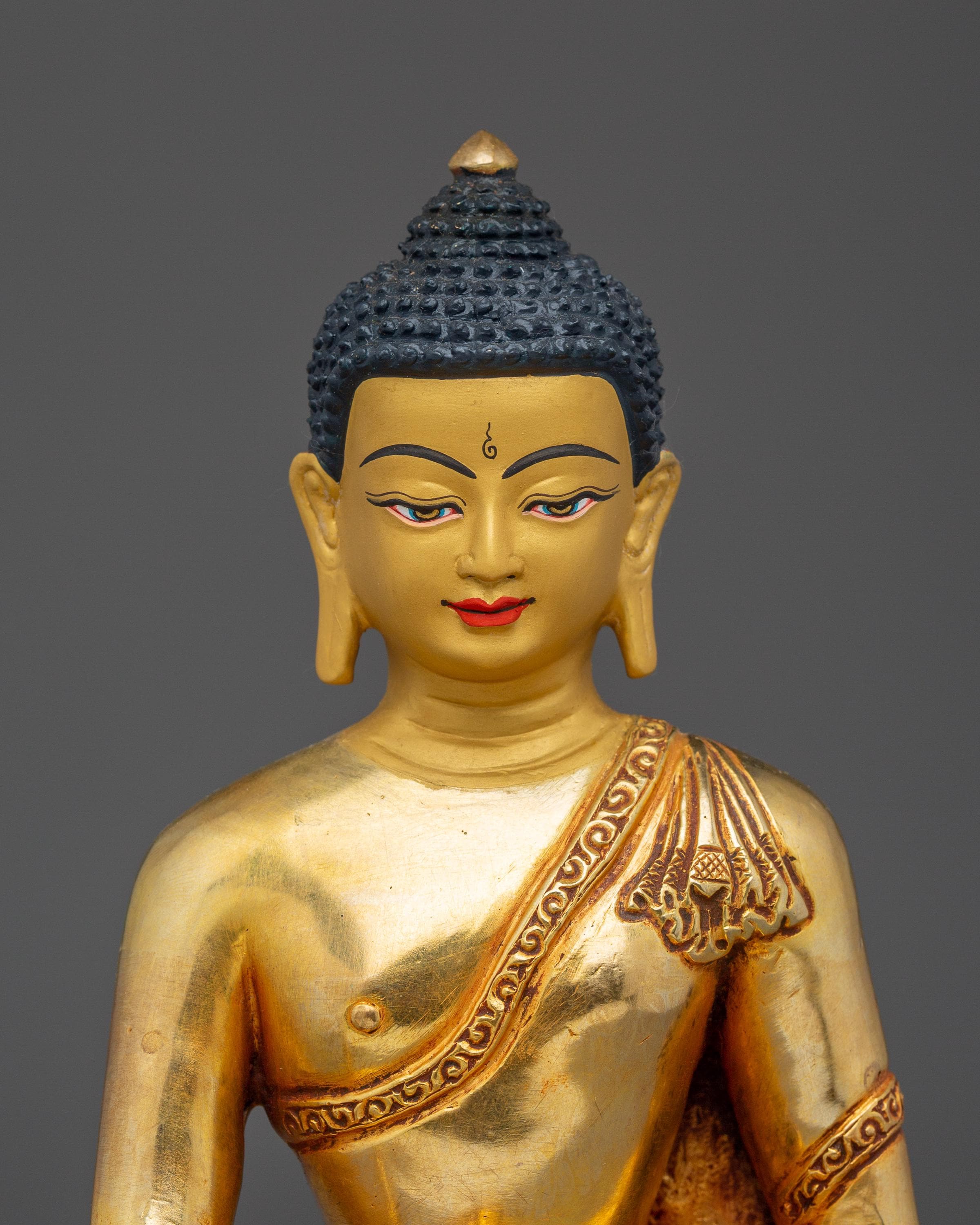 Suparakirtita Namashri Buddha Statue | 24K Gold Gilded Copper