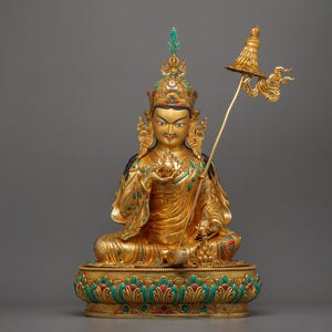 Guru Norla, The Guardian of Dharma | Traditional Himalayan Art of Nepal | Handmade Asian Fine Art | Embodiment of Prosperity and Abundance
