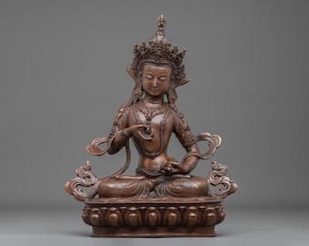 Vajrasattva Buddhist Purification Statue | Embodiment of Spiritual Purity | Himalayan Sacred Sculpture for Altar and Meditation