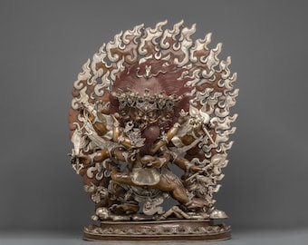 Handmade Hayagriva Statue | Wrathful Buddhist Deity of Compassion and Protection | Himalayan Sacred Art for Altar and Shrine