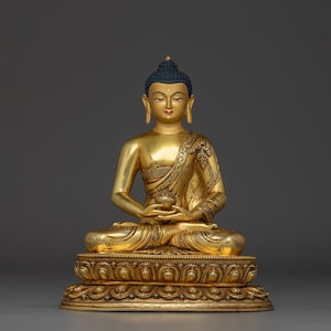 11.2&quot; Sukhavati Ruler Amitabha Buddha Sculpture | Altar Decor for Meditation | Figurine for Shrine, Altar, and Dharma Decor | Made In Nepal