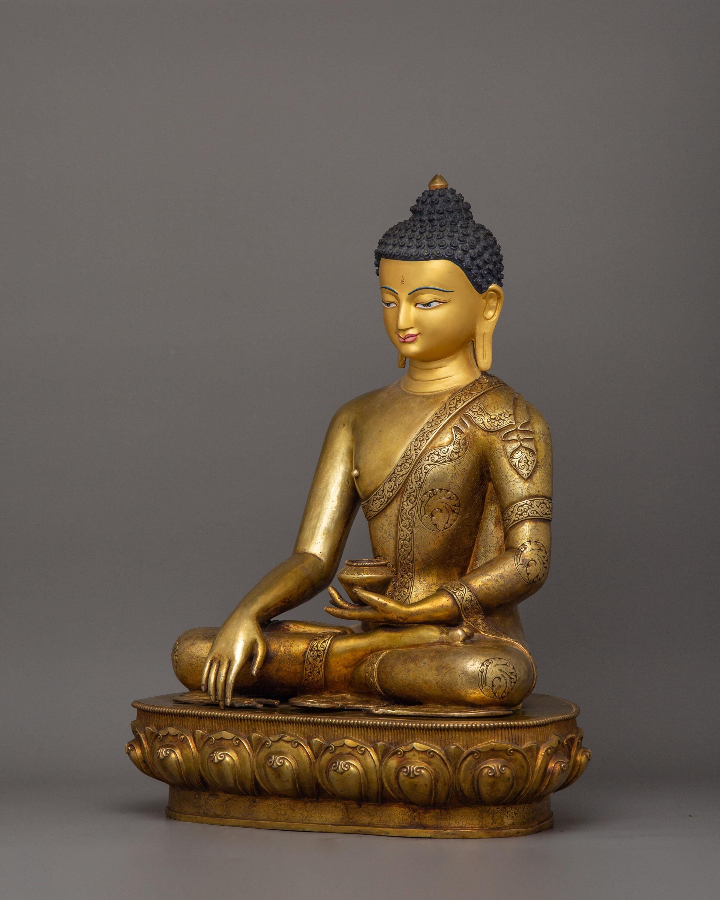 Tibetan Guru Shakyamuni Buddha Statue | Handcrafted Figurine