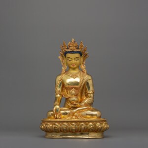 Ratnasambhava Dhayni Buddha Figurine | The Jewel-Born Buddha for Shrine, Altar, and Dharma Decor | Spiritual Sculpture Art | Made In Nepal