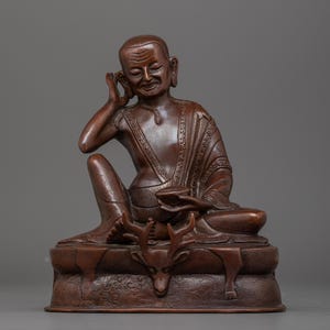 Milarepa The Enlightened Yogi Statue | Icon of Inner Freedom and Spiritual Awakening | The Teacher of Tibetan Buddhism’s Deepest Wisdom