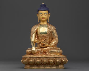 Shakyamuni Buddha Enlightened Statue | Meditation Sculpture of Inner Peace | Sacred Buddhist Altar & Spiritual Home Decor