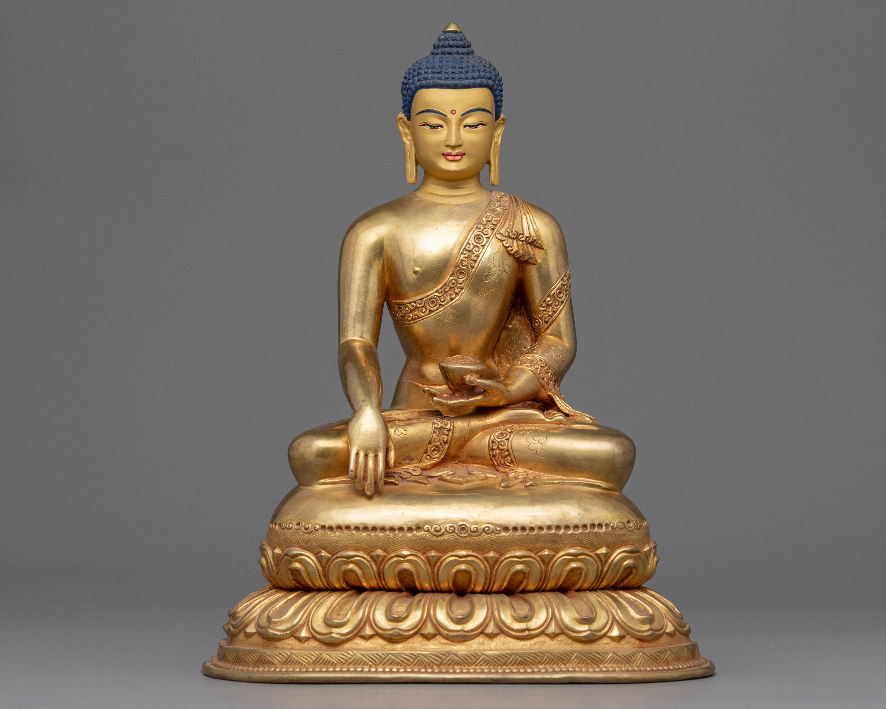 瞑想に座る釈迦牟尼仏 | ゴータマ・ブッダの手作り彫刻 | ネパールの