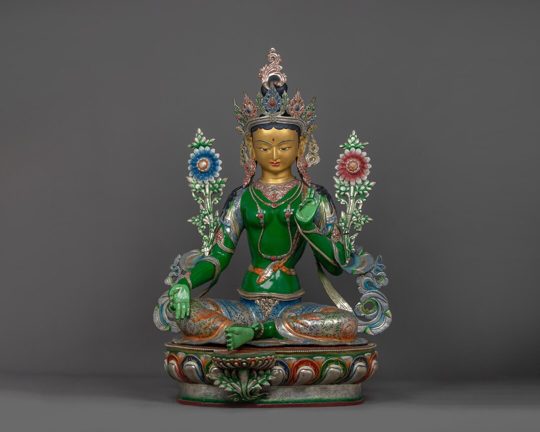 The Spiritual Compassion Deity Green Tara Statue | Essence of ...