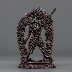 Vajrayogini Machine Made Sculpture | Traditional Miniature Statue of Tantric Buddhist Female Buddha | Authentic Figure of Dakini From Nepal